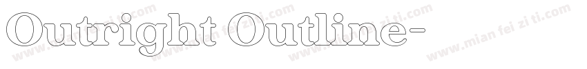 Outright Outline字体转换